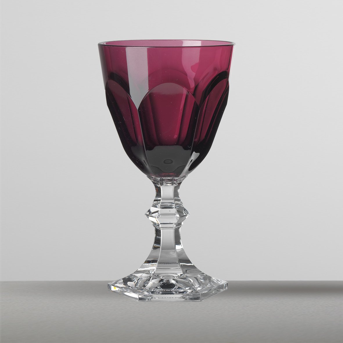 Mario Luca Giusti Set of 6 Dolce Vita Ruby Red Water Glasses - Elegant Stemware for Wine, Cocktails & Fine Dining