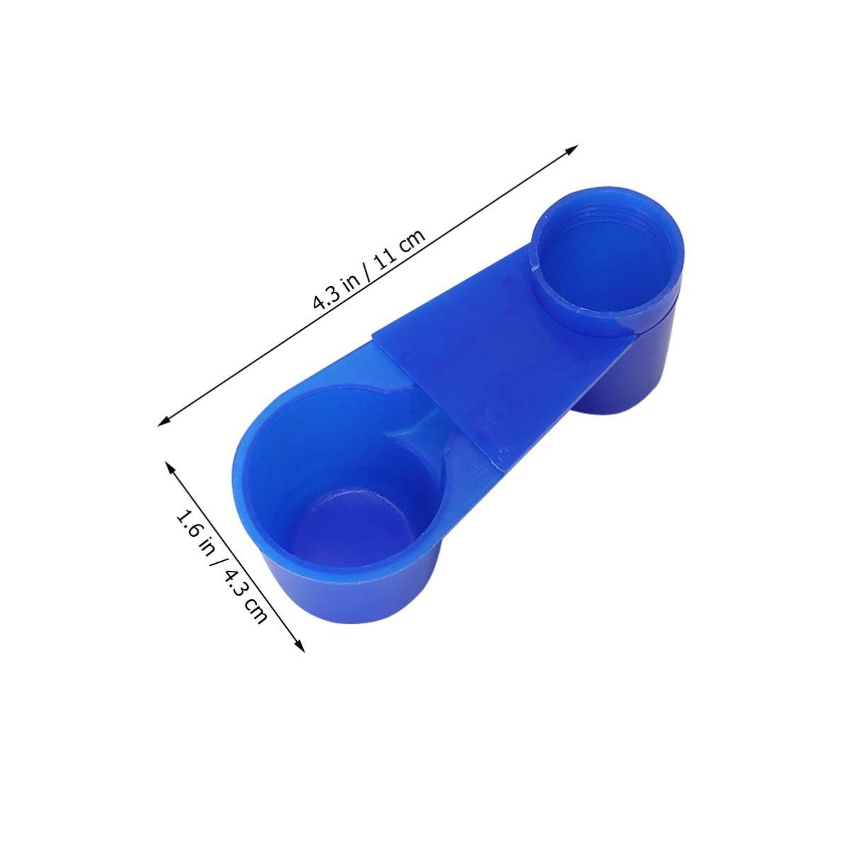 5pcs Automatic Bird Cage Water and Food Bowls - Double Mouth Dispenser for Cockatiel, Parrot, and Small Pets - Durable Pet Feeder Cups for Easy Feeding and Hydration - Perfect for Bird Cages, Aviaries, and Pet Travel Accessories