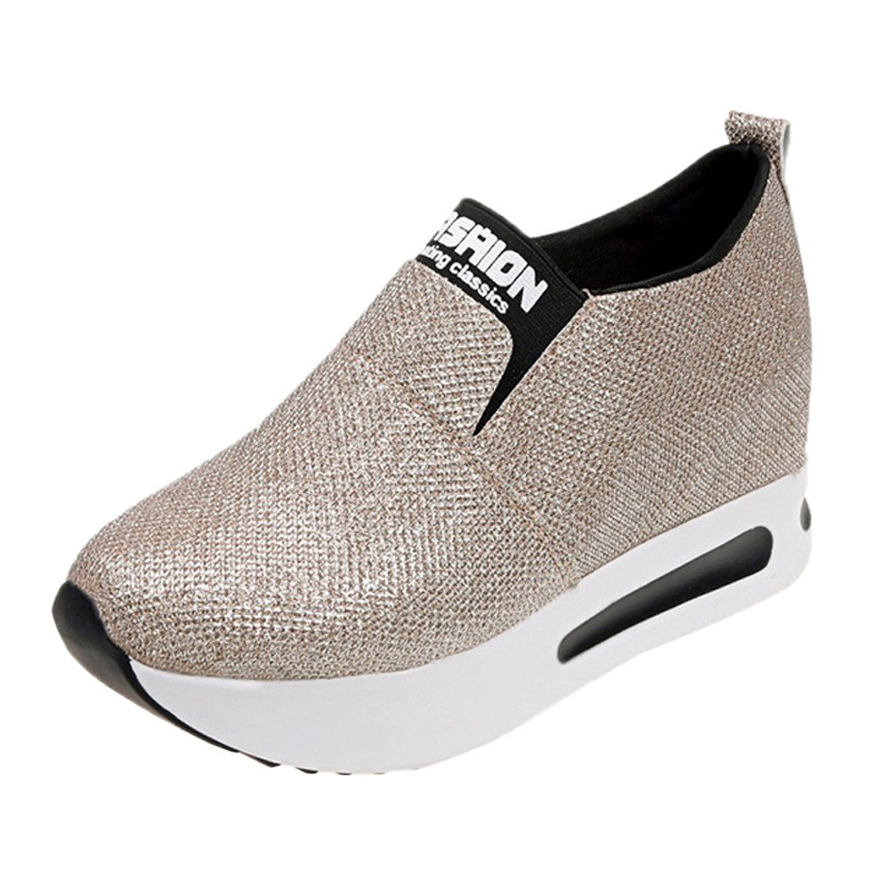 Women's Platform Sneakers - Casual Slip-On Thick Sole Sport Shoes & Ankle Boots for Girls | Perfect for Streetwear, Gym & Everyday Fashion