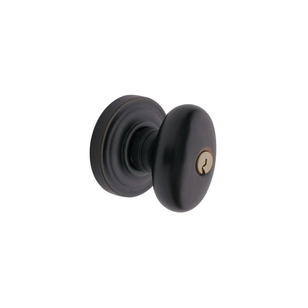 Baldwin Estate 5225.102.ENTR Keyed Entry Door Knob in Oil Rubbed Bronze - Perfect for Bedroom, Bathroom & Interior Doors
