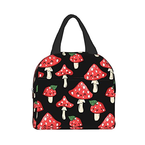 Cute Red Mushrooms Print1