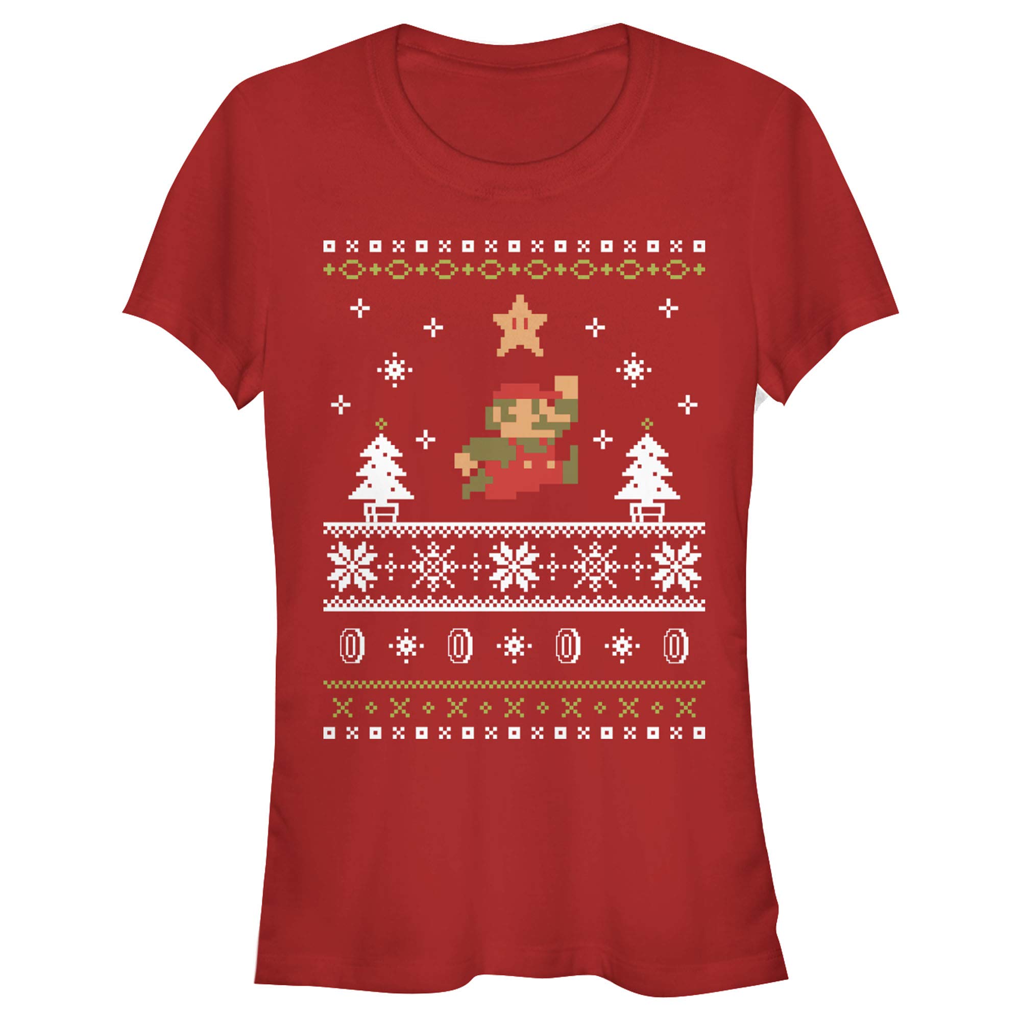 Nintendo Ugly Christmas Mario T-Shirt for Kids | Fun Holiday Gaming Apparel for Boys & Girls | Perfect for Christmas Parties & Gaming Events