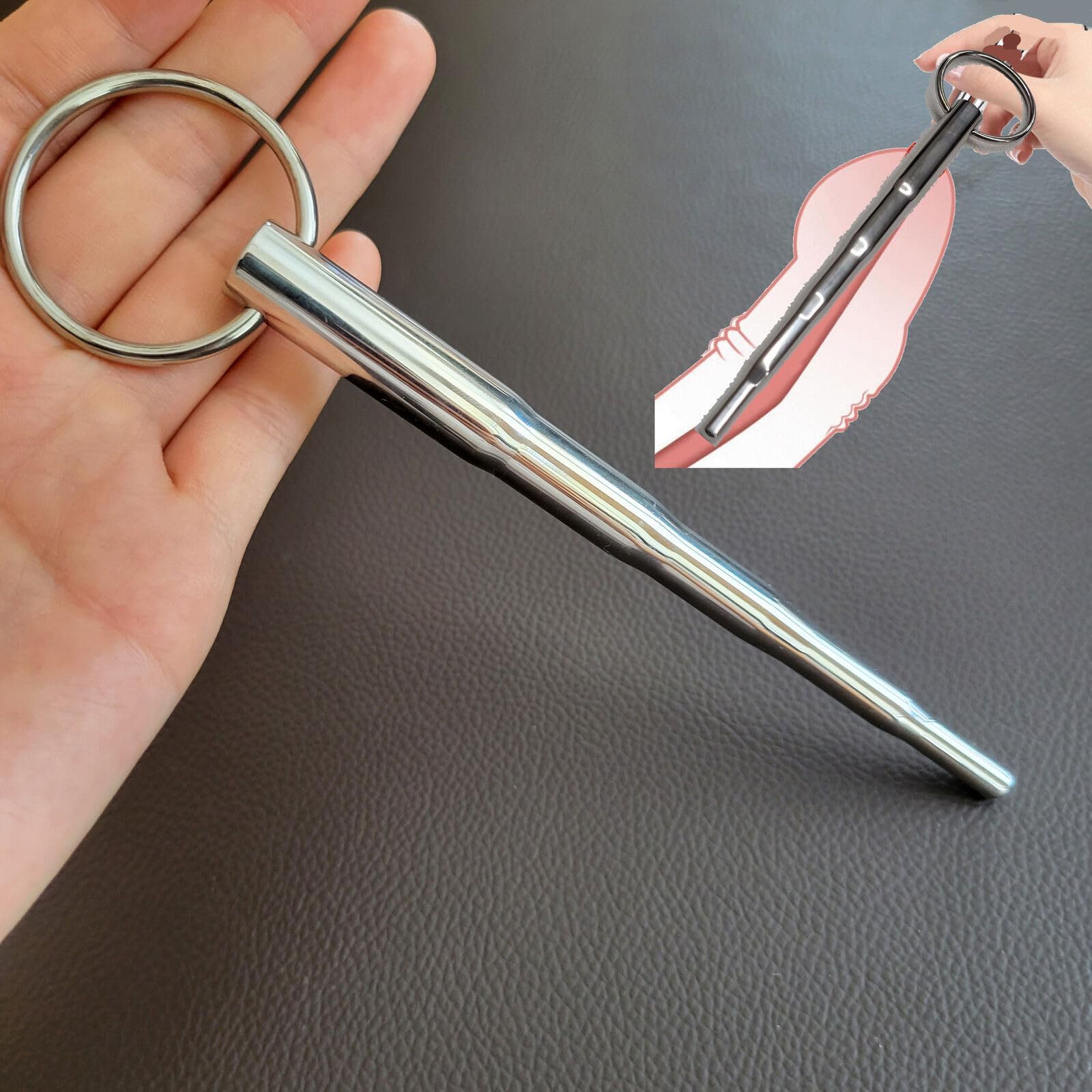 Stainless Steel Urethral Dilator Plug for Men - Penis Stretcher Sounding Toy with Smooth Design for BDSM & Sensual Play - Perfect for Advanced Pleasure and Urethral Training