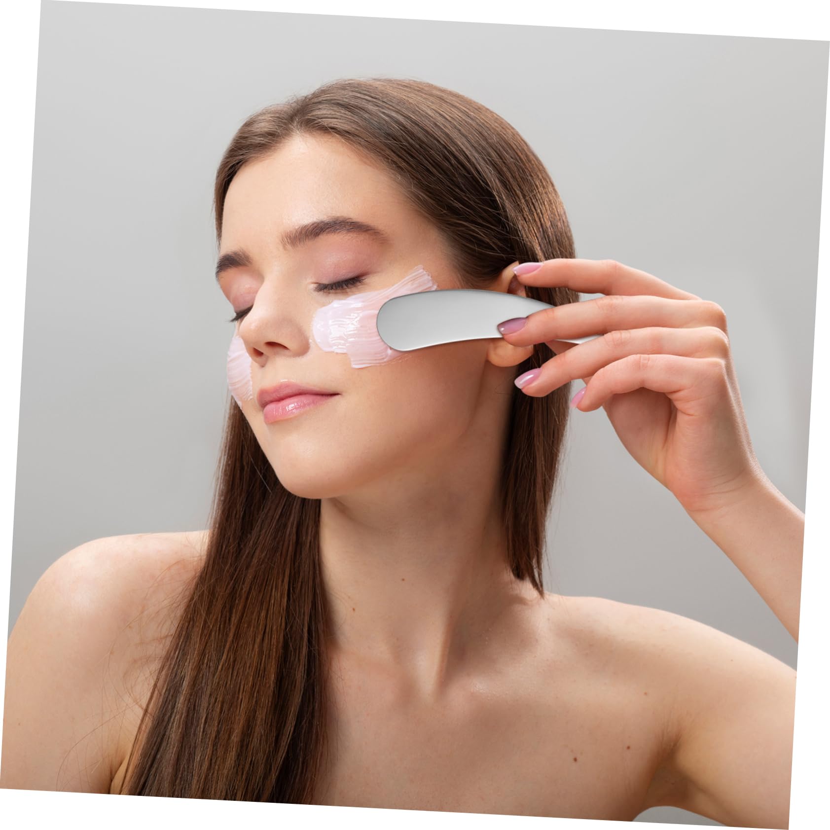 NOLITOY Stainless Steel Skincare Spatula Set - 3-Piece Mini Beauty Tool for Face Cream, Cosmetic Scoop & Makeup Application | Perfect for Jars, Bottles & Travel Kit