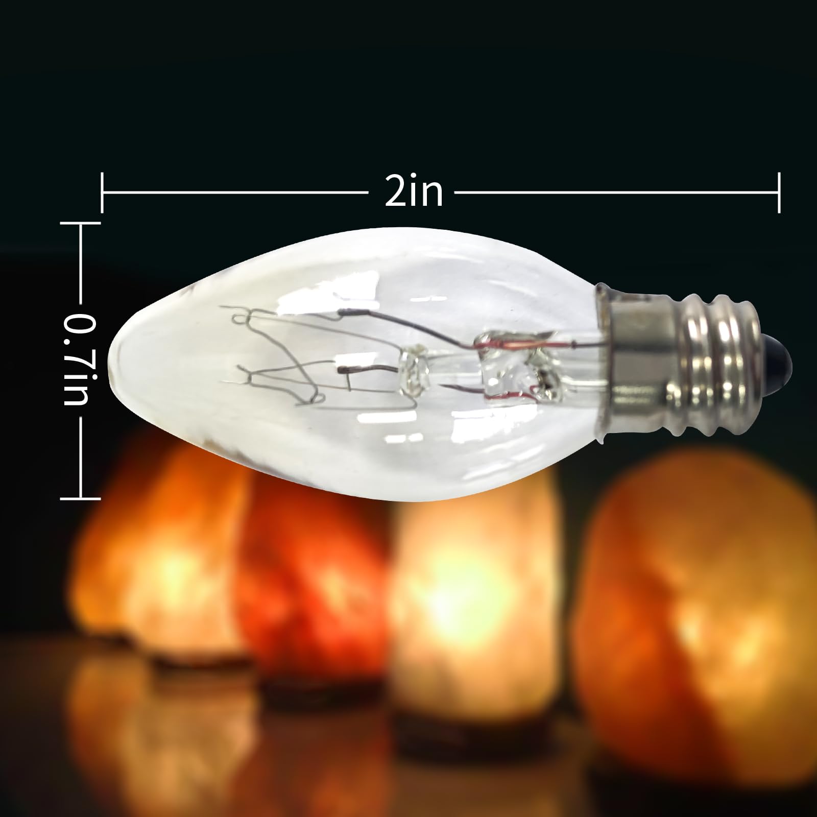 6-Pack 15W Himalayan Salt Lamp Replacement Cord with Dimmable Switch - 5FT Salt Rock Lamp Power Cord & Butterfly Clip - Perfect for Bedroom, Yoga Studio and Relaxation Spaces