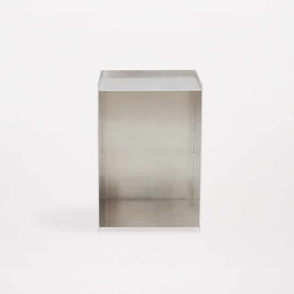 FRAMA Rivet Box Table - Modern Industrial Side Table with Metal Rivet Design for Living Room, Bedroom & Office Decor