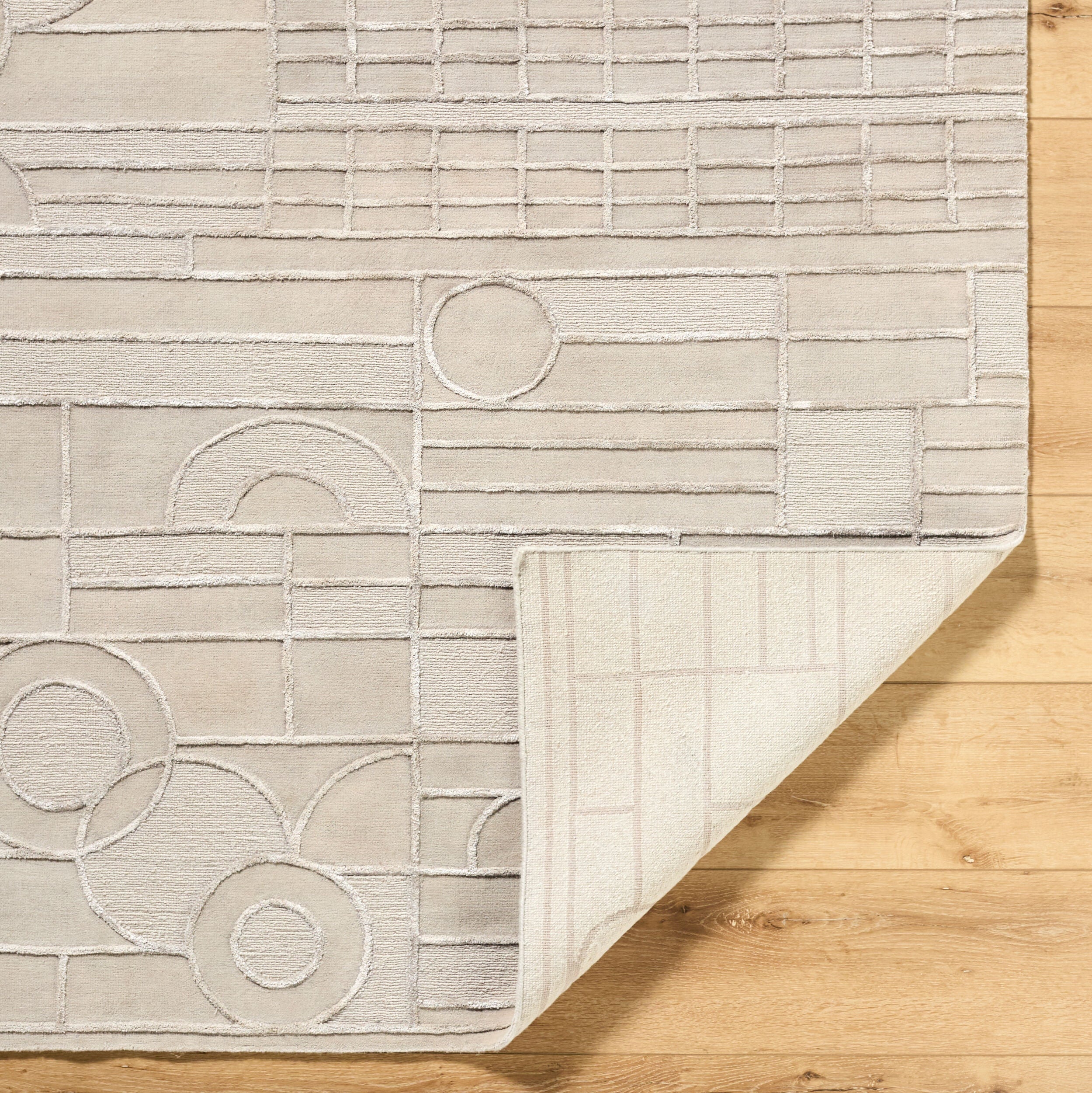 Transcendence Beige/Cream Area Rug - Soft Plush Living Room Carpet for Home Decor, Bedroom, and Cozy Spaces