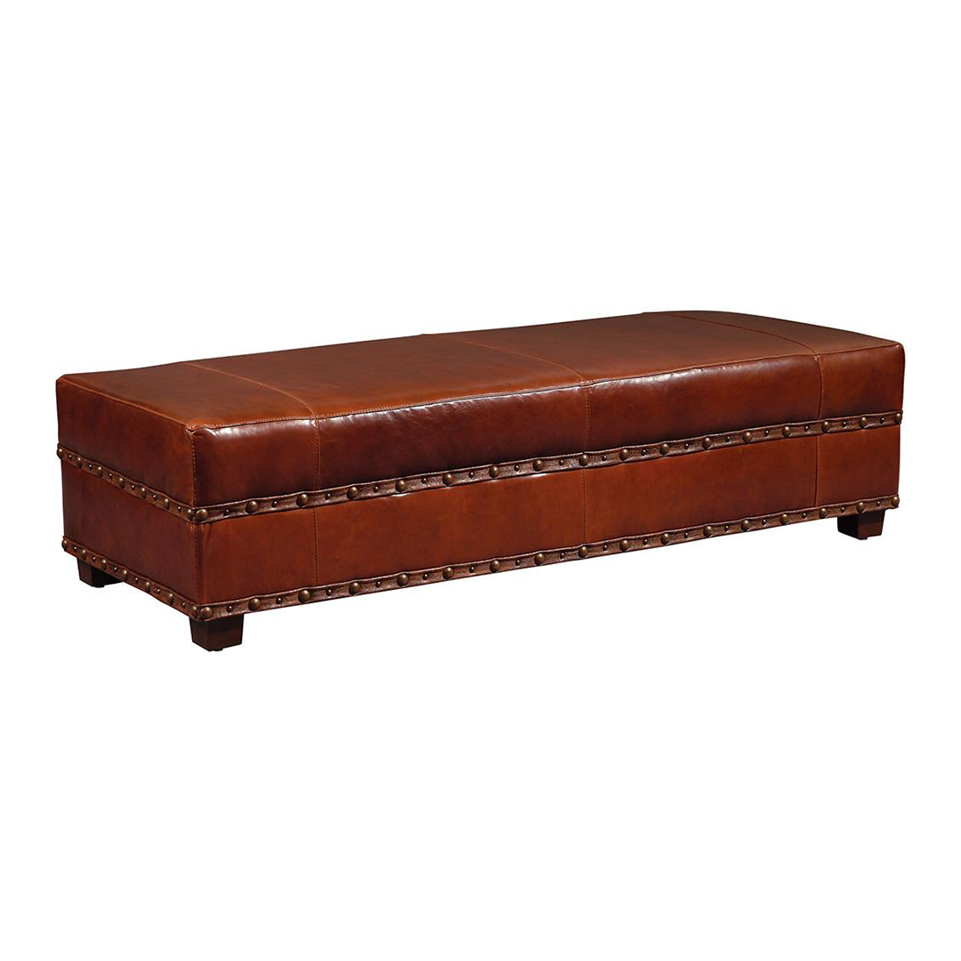 Premium Leather Storage Cocktail Ottoman with Lift Top - Extra Seating & Hidden Storage for Living Room, Bedroom, or Home Office