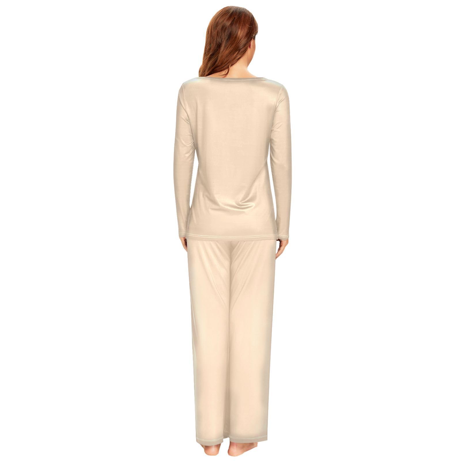 Blue Women's Pajama Set - Long Sleeve Sleepwear Top & Pants Lounge Outfit 20804 | Cozy Nightwear for Relaxing at Home, Sleeping & Lounging