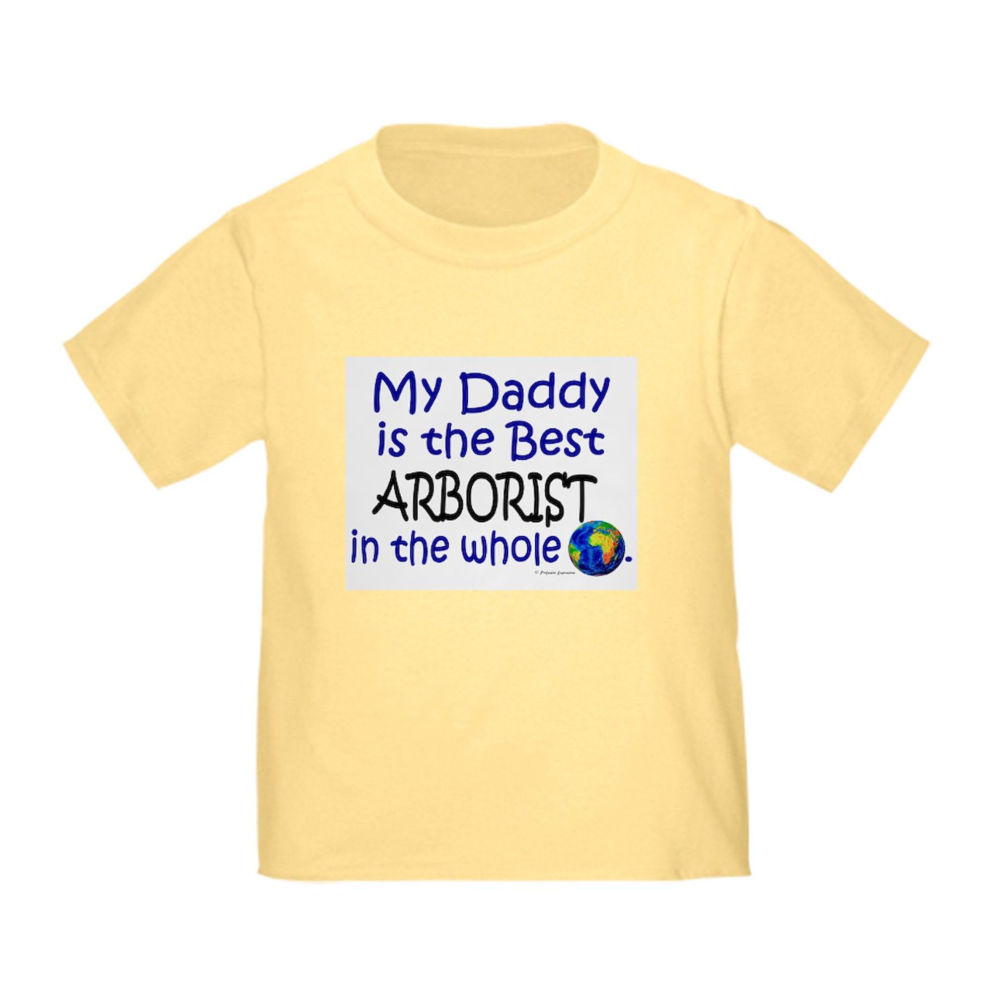 Best Arborist in The World (Daddy) Cute Toddler Graphic T-Shirt - 100% Cotton Soft Baby Tee for Outdoor Adventures & Family Bonding