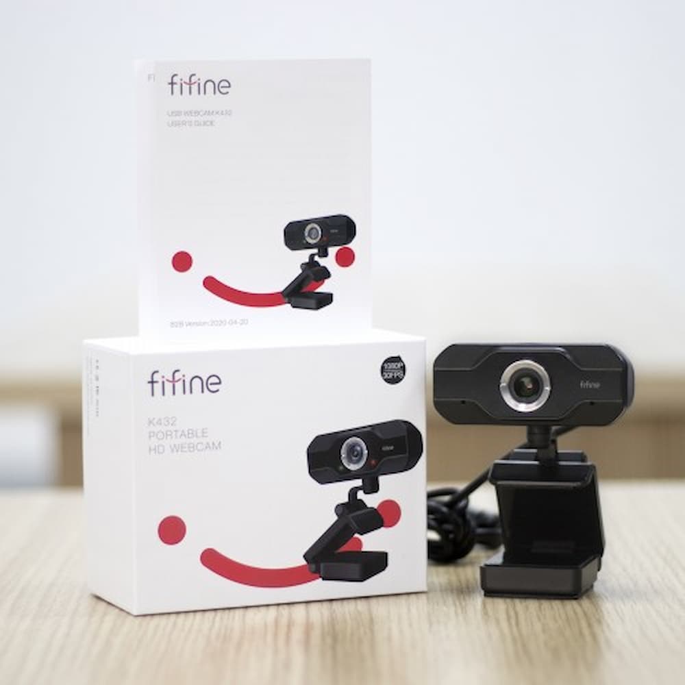 Fifine K432 HD 1080P Webcam with Microphone - Perfect for Zoom Meetings, Online Classes, Live Streaming & Video Conferencing