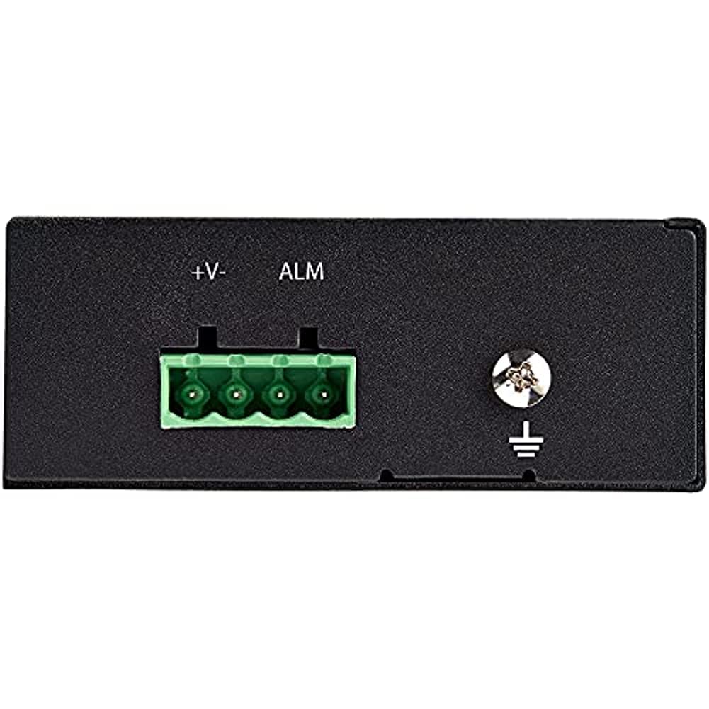 StarTech.com 60W PoE+ Industrial Fiber to Ethernet Media Converter - SFP to RJ45 - Singlemode/Multimode Fiber to Gigabit Copper Network - Compact IP-30 Rated (-40°C to +75°C) - IMC1GSFP60W - Ideal for Harsh Industrial Environments & Outdoor Networking