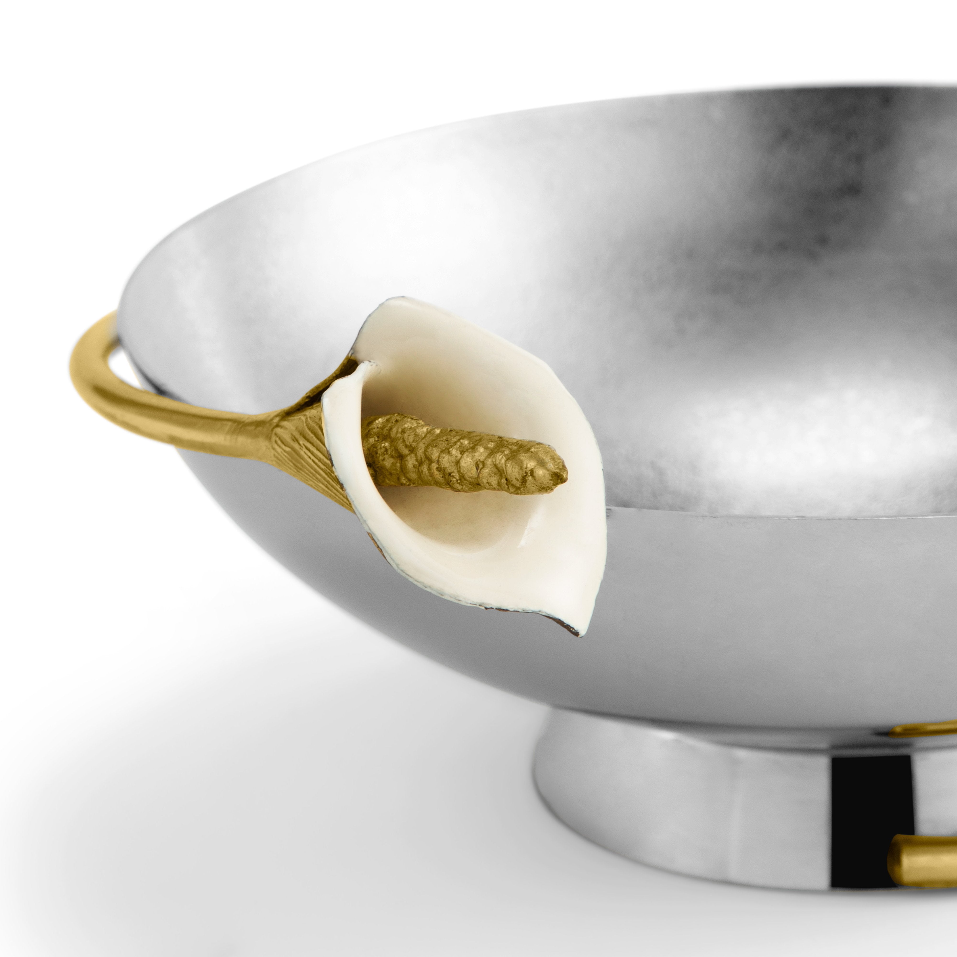 Elegant Calla Lily Nut Dish - Ceramic Candy Bowl for Parties, Weddings & Home Decor - Perfect for Snacks, Nuts, and Treats