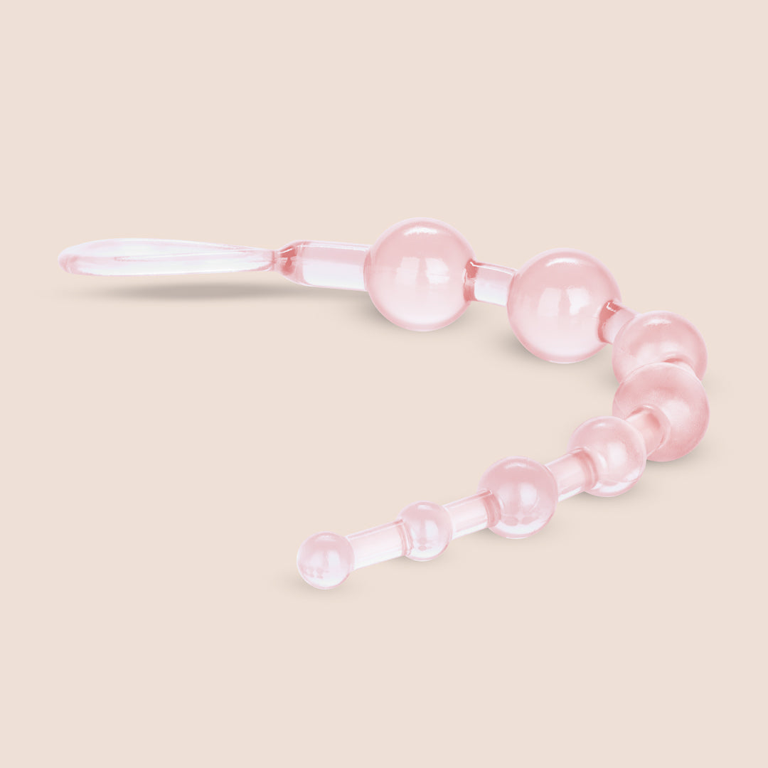 Shane's World® Anal 101™ Beginner Anal Beads with Retrieval Ring | Silicone Training Kit for Anal Play | Perfect for Couples & Solo Exploration