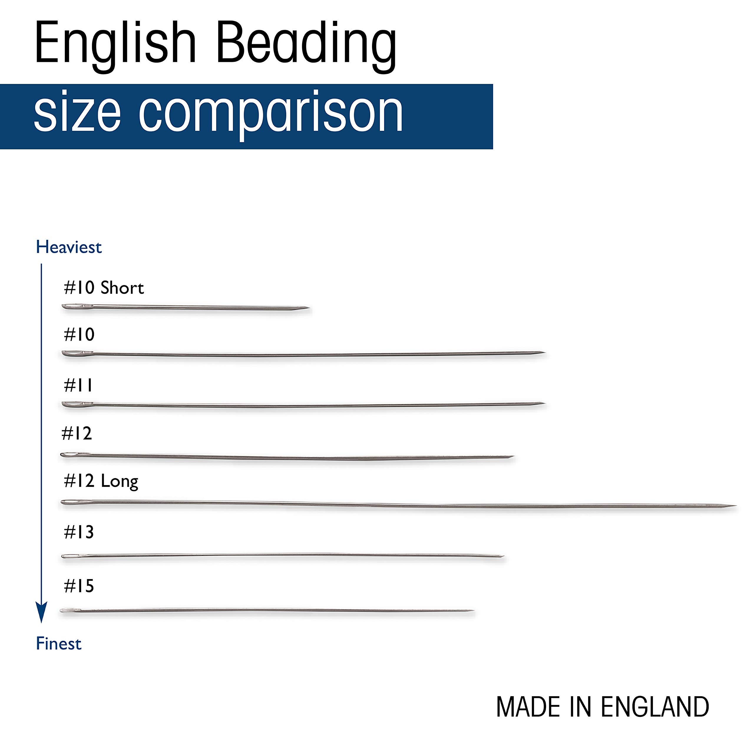 The Beadsmith #13 Beading Needles - Premium Quality Beading Needles for Jewelry Making, Cross Stitch, and Embroidery | Perfect for DIY Crafts and Handmade Accessories