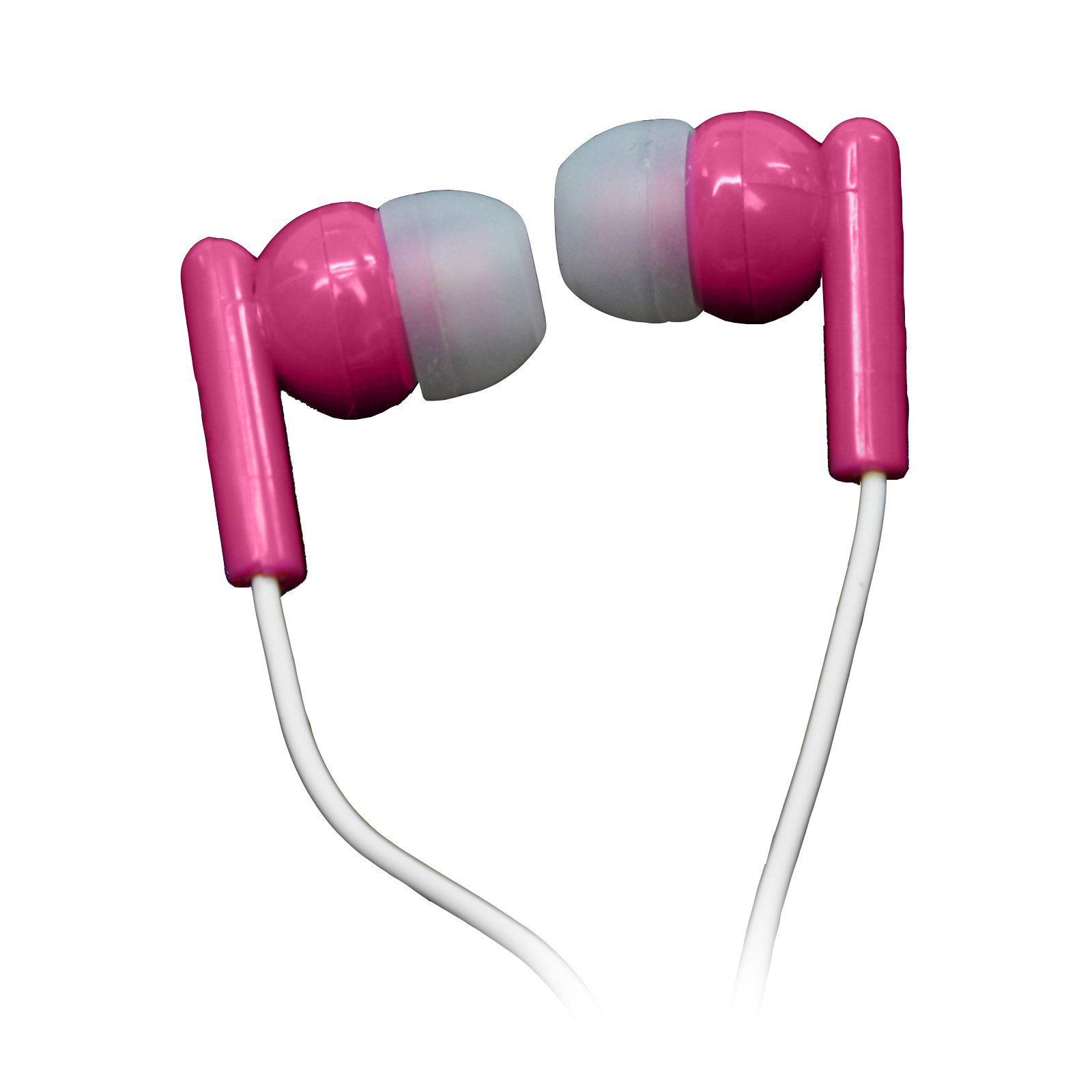 Nutek Pink Stereo Earbuds - Wireless Bluetooth Headphones with Noise Cancelling, HD Sound for Running, Gym, Workout & Travel - Perfect Gift for Women & Teens