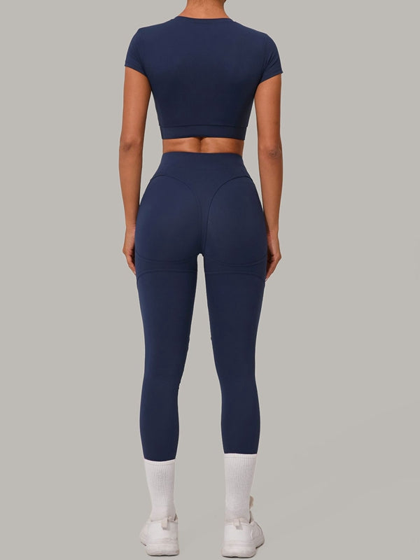 ZASUWA Women's Sexy Push Up High Waist Tracksuit Set - Gym Workout, Yoga, Lounge Wear for Women
