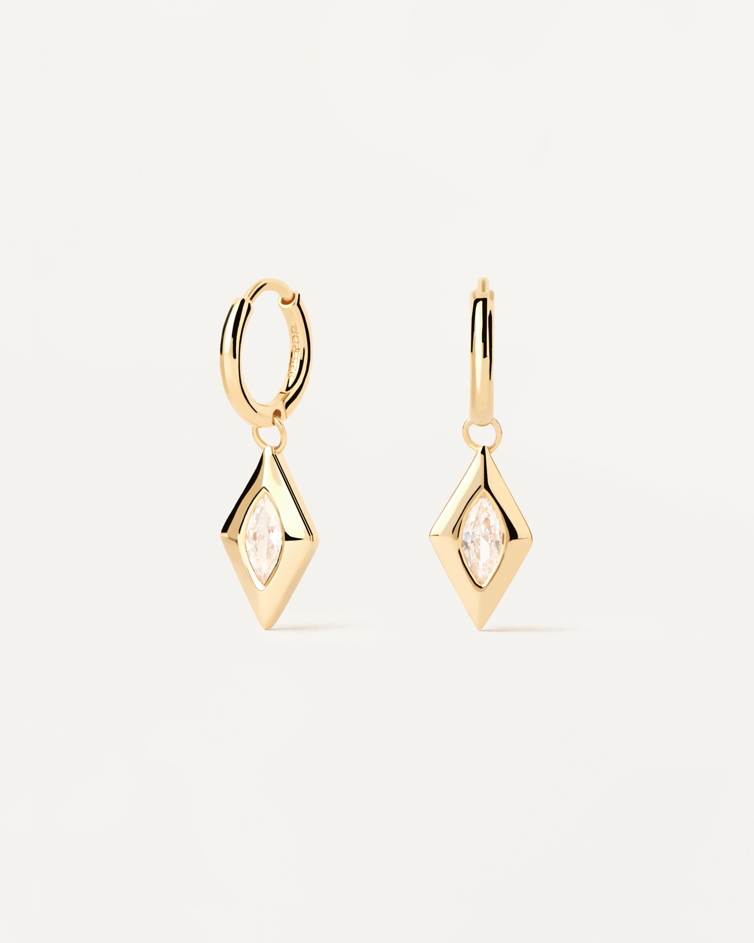 Kate Hoop Earrings for Women - 14K Gold Plated Stainless Steel Dangle Earrings - Trendy Fashion Jewelry for Everyday Wear, Parties & Gifts