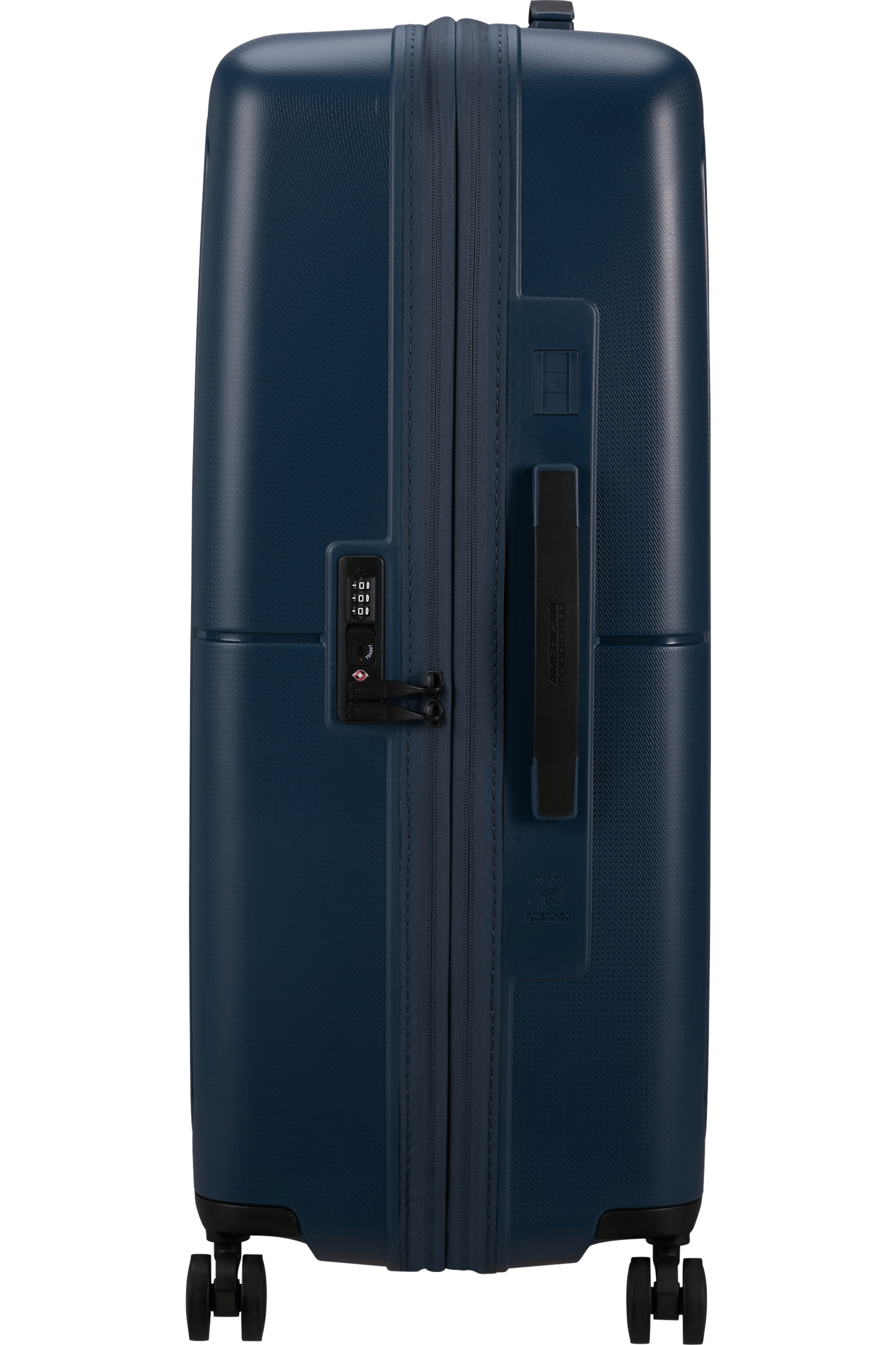 American Tourister 77cm Dashpop Large Spinner Suitcase - Midnight Blue | Lightweight Durable Luggage for Travel, Business Trips & Vacations