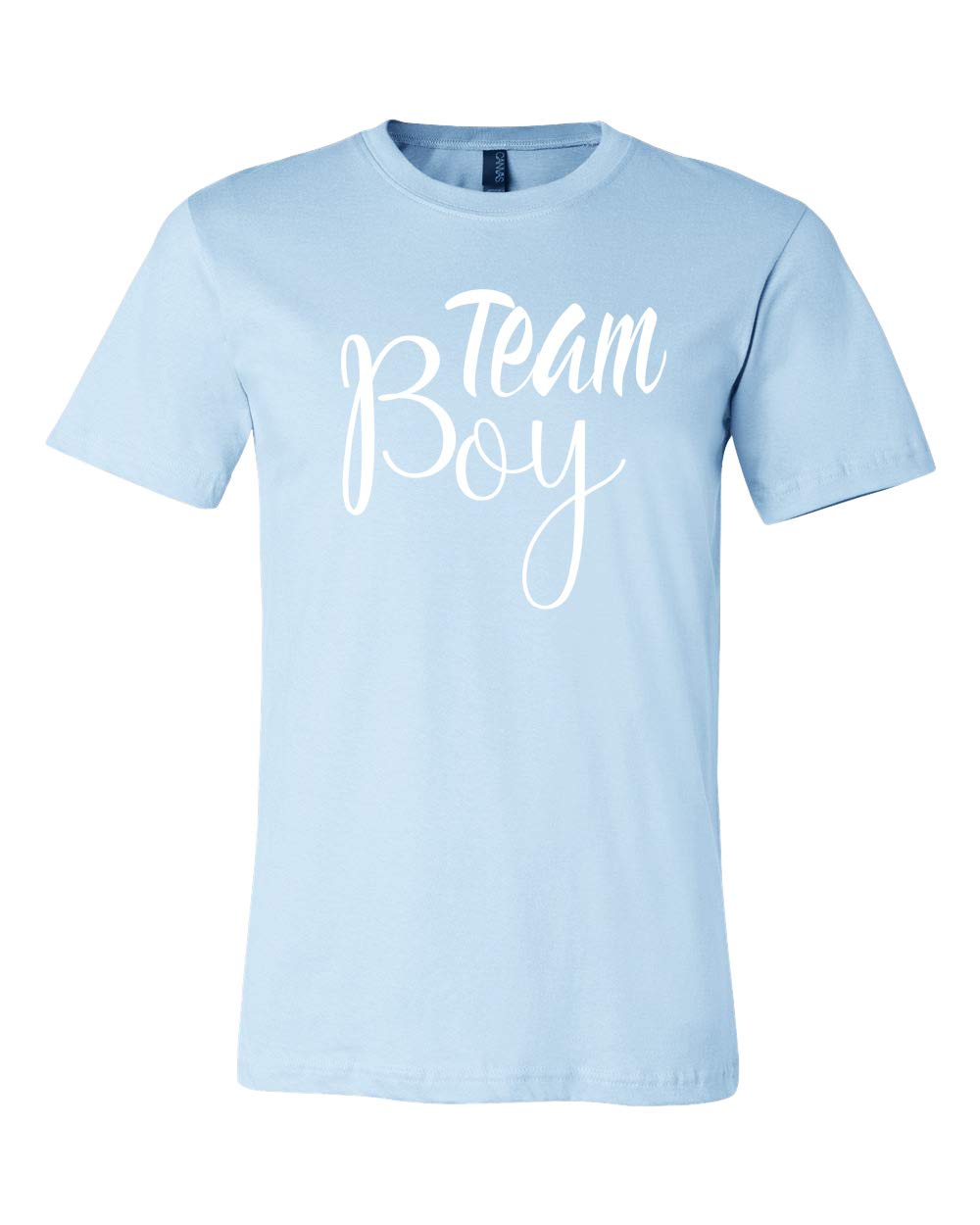 Retro Team Girl Team Boy Baby Shower T-Shirt - Gender Reveal Party Outfit - Unisex Blue & Pink Shirt for Baby Showers, Gender Reveal Parties & Family Celebrations