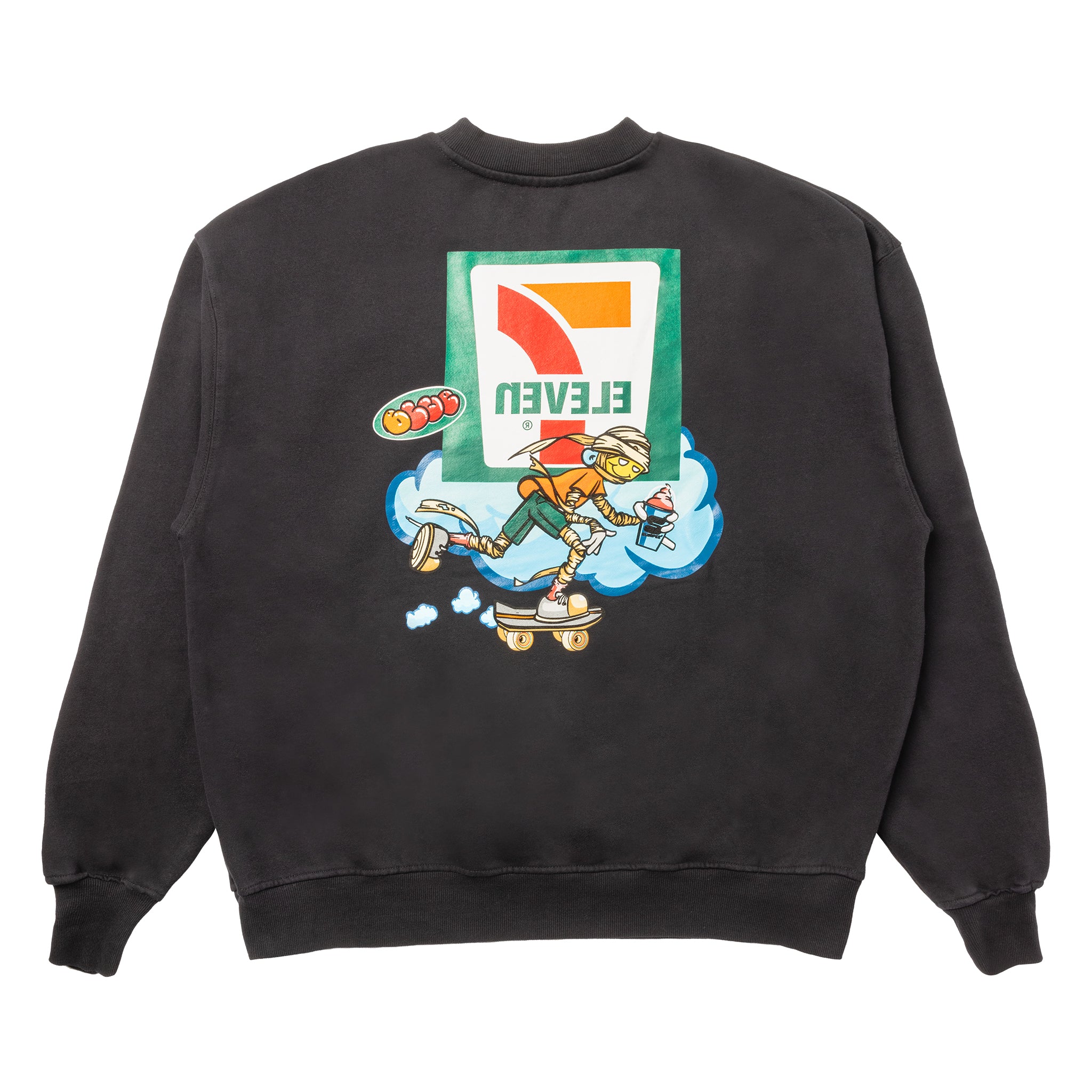 7 Eleven® x Blue the Great Mummy Crewneck Sweatshirt - Limited Edition Streetwear Hoodie for Men & Women | Perfect for Casual Wear, Halloween Costumes & Urban Fashion