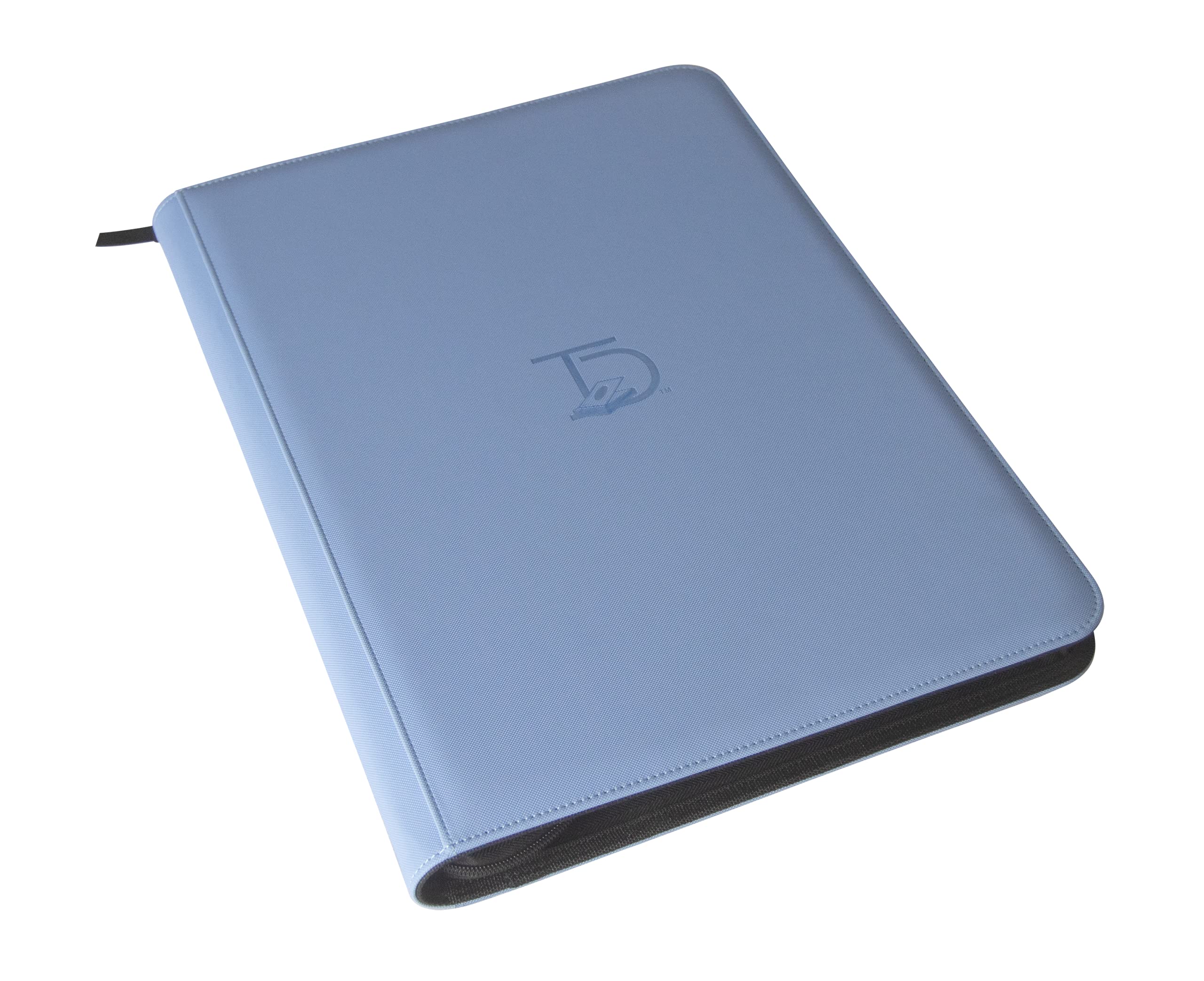 TopDeck 1000 Card Binder - Premium TCG Portfolio with 16 Side-Loading Pocket Pages - Ringless Design for Pokemon, Yu-Gi-Oh, Magic The Gathering & Collectible Cards - Durable Blue Trading Card Album for Storage & Display
