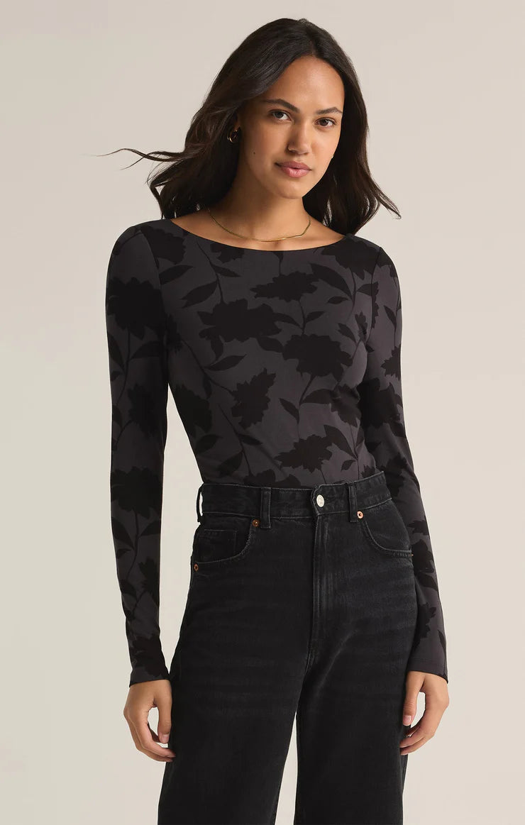 Z Supply Baela Floral Bodysuit for Women - Comfortable Stretchy One-Piece Outfit, Perfect for Casual Wear, Layering & Summer Outfits