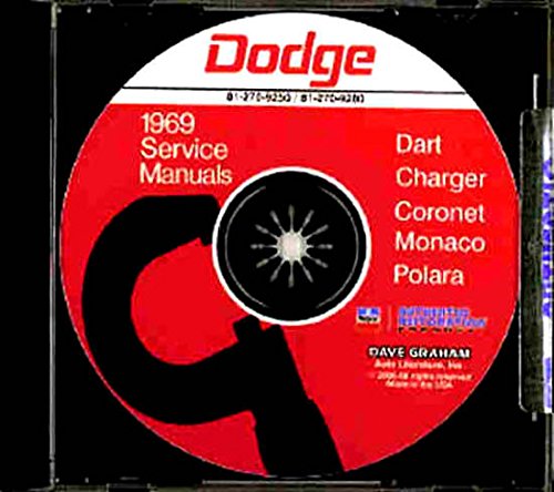 1969 Dodge Charger Dart Polara Monaco Coronet CD Repair Shop Manual - Complete Service Guide for Classic Cars | DIY Maintenance & Restoration Projects