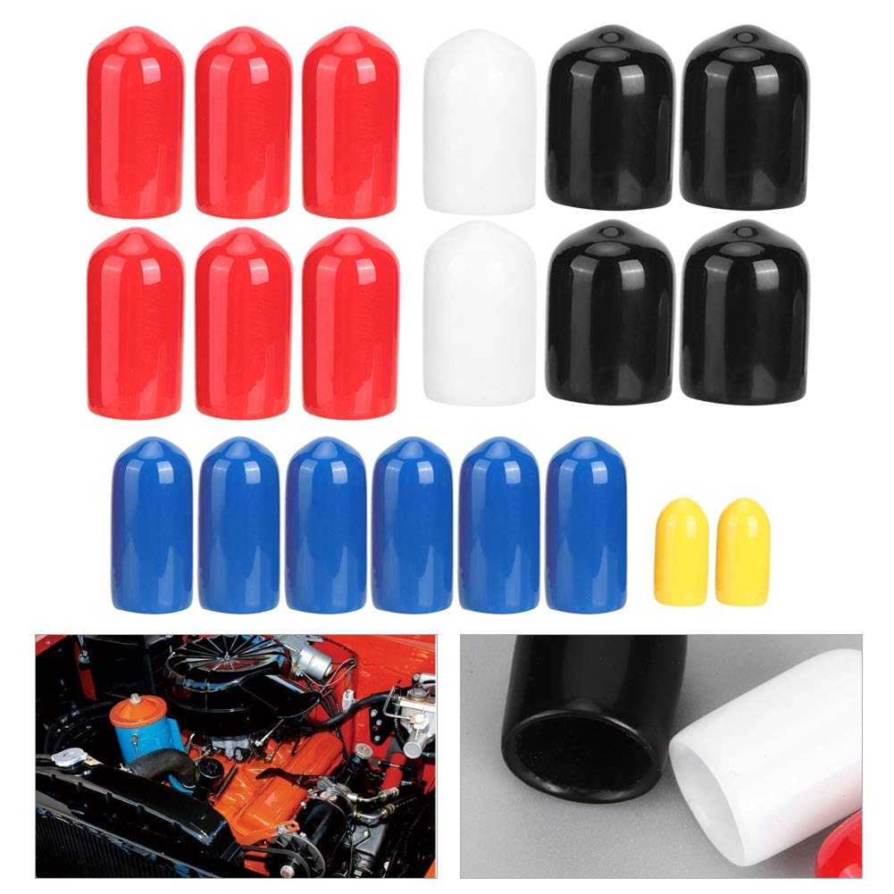 20PCS Vacuum Connector Assortment Kit - 1/8in 3/16in 1/4in 3/8in 5/16in Vacuum Line Fittings for Car Engine Repair & Maintenance - Universal Automotive Vacuum Hose Connectors for Oil Drain, Fuel Line & PCV Systems
