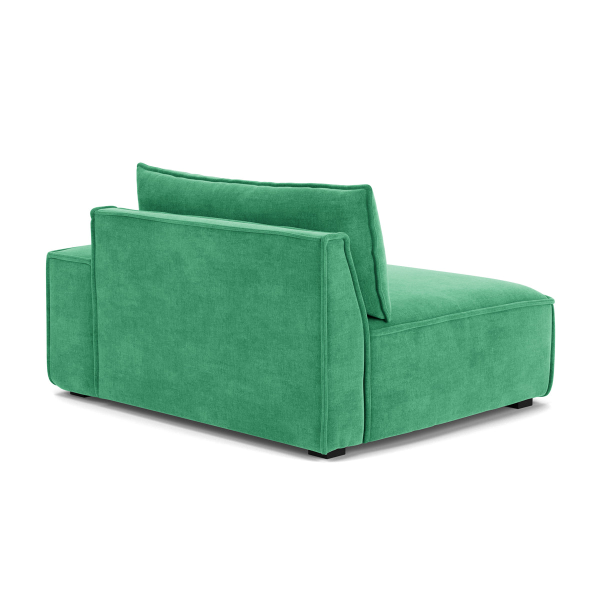 Daphne Fabric 1-Seater Right Arm Modular Sofa - Compact Modern Living Room Furniture for Small Spaces & Apartments