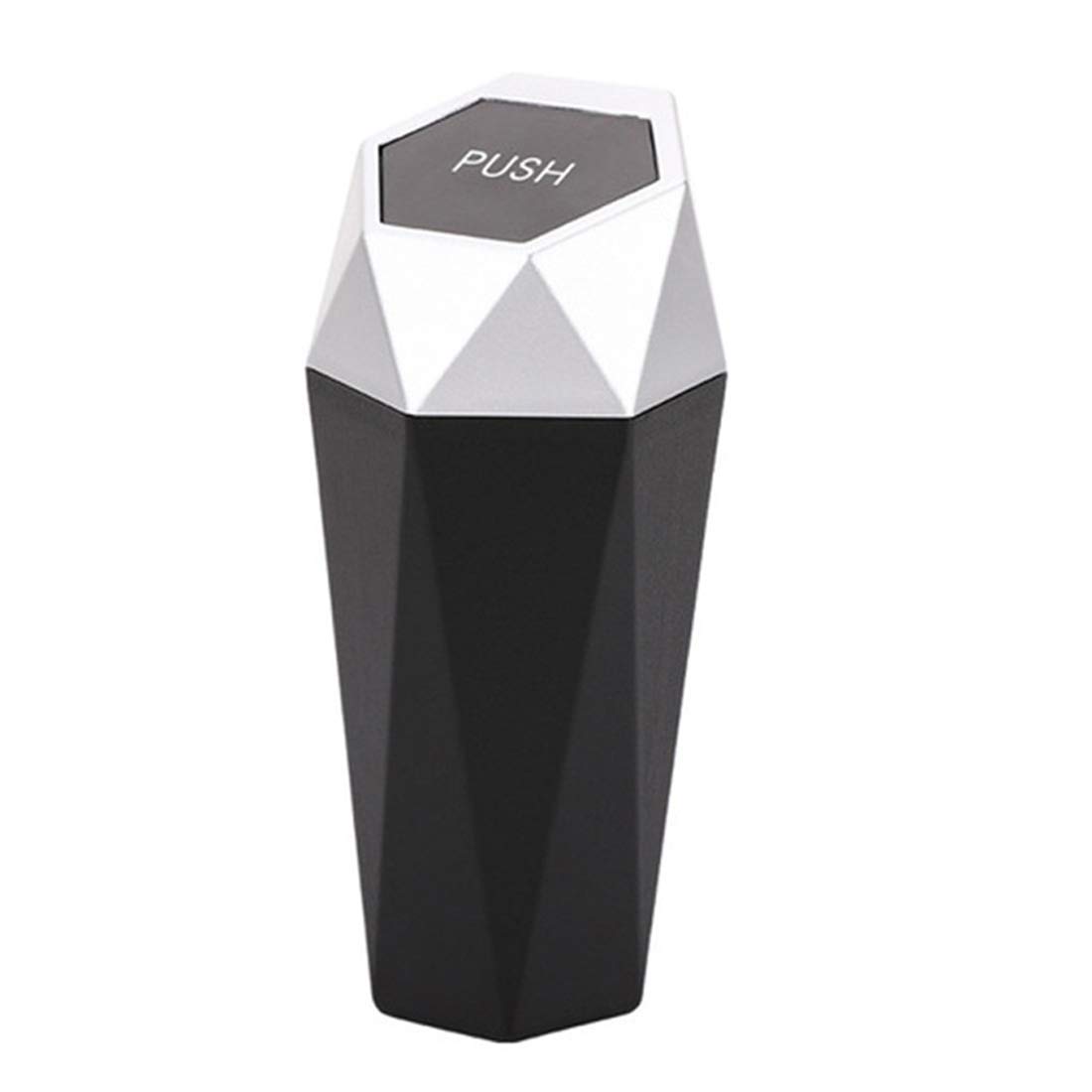 Reeonice Mini Car Trash Can 800ML - Leak Proof Detachable Garbage Bin with Lid for Car Cup Holder & Door - 6