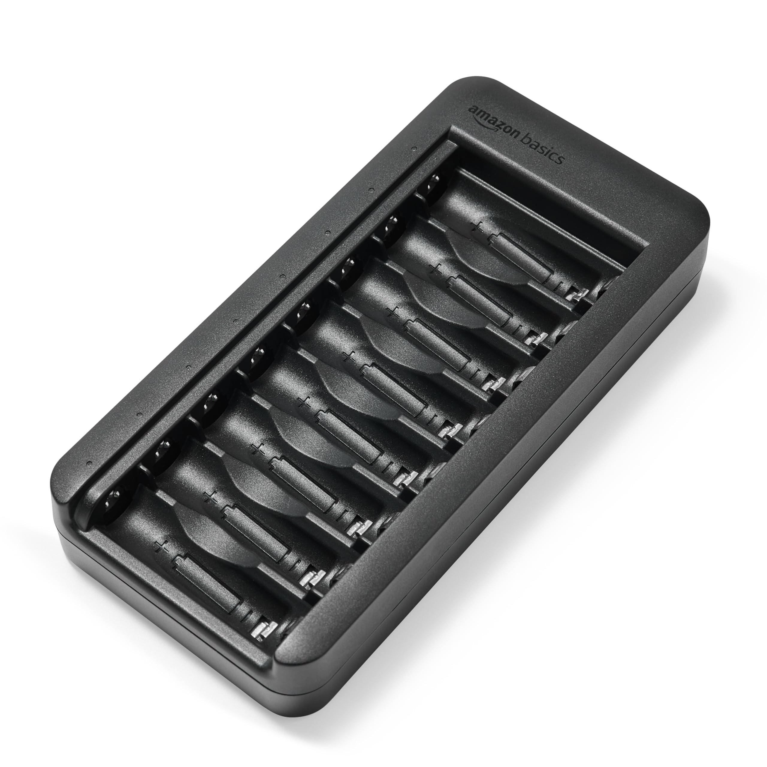 Amazon Basics Rechargeable AA NiMH Batteries (8-Pack) with 8-Bay USB-C Battery Charger - Perfect for Cameras, Game Controllers & Smart Home Devices