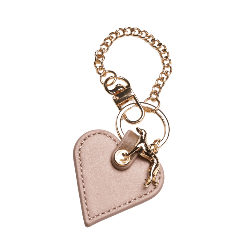 Blushwood Leather Heart Bag Charm - Elegant Handbag Accessory for Women | Perfect for Purses, Backpacks & Keychains | Valentine's Day Gift Idea