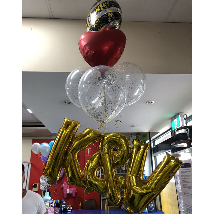 35cm Silver Letter Air Filled Foil Balloons - Perfect for Birthday Parties, Baby Showers & Wedding Decorations