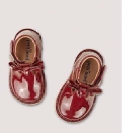 Petit Nord Cherry Patent Leather Baby Booties - Soft & Stylish First Walkers for Infants & Toddlers - Perfect for Special Occasions, Photo Shoots & Everyday Wear