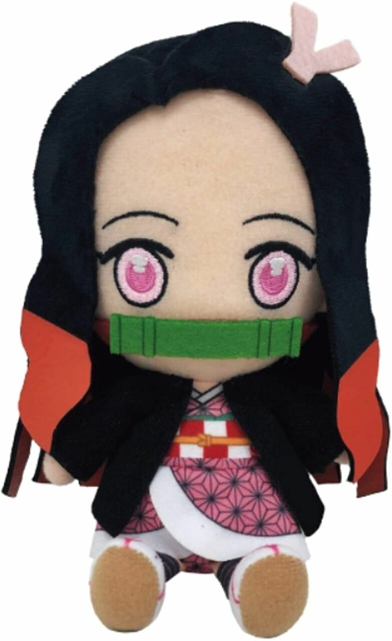 Bandai Demon Slayer Nezuko Kamado Plush Toy - Cute Anime Stuffed Animal for Fans, Collectors & Gift Giving | Perfect for Bedroom Decor, Cosplay & Anime Lovers