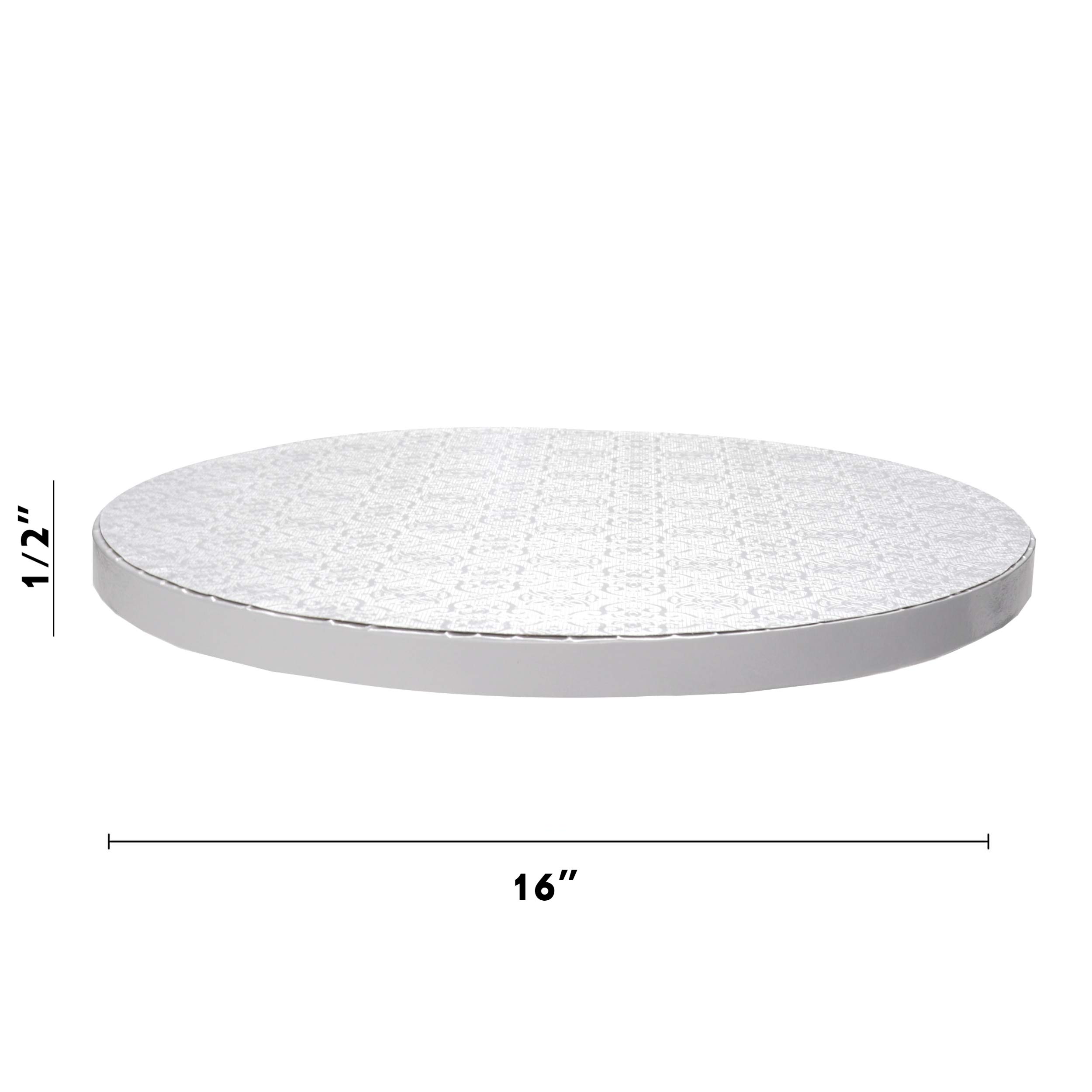 O'Creme White Round Cake Boards 16