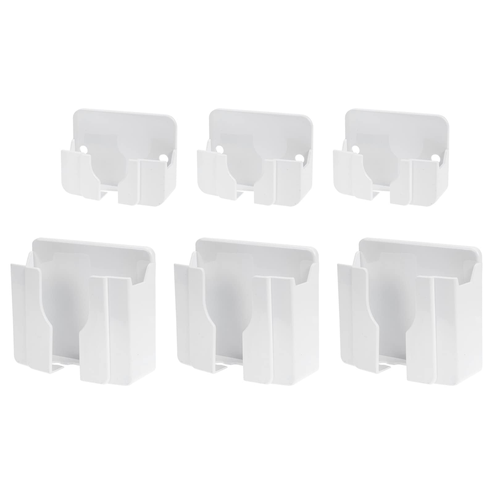 **Kisangel 6-Pack Wall Mount Phone Holder & Charger Stand - Universal Phone Charging Storage with Pen Holder for Home, Office, Car | Space-Saving Organizer for iPhone, Samsung, Android Devices**