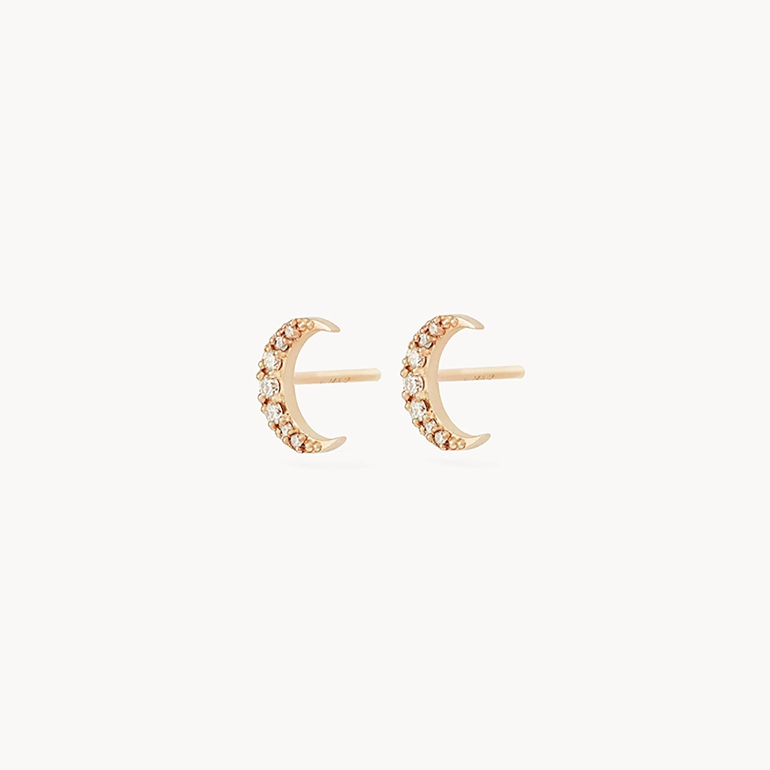 14K Yellow Gold Moonlight Crescent Earrings - Elegant Dainty Hoop Earrings for Women, Perfect for Everyday Wear, Date Nights & Special Occasions