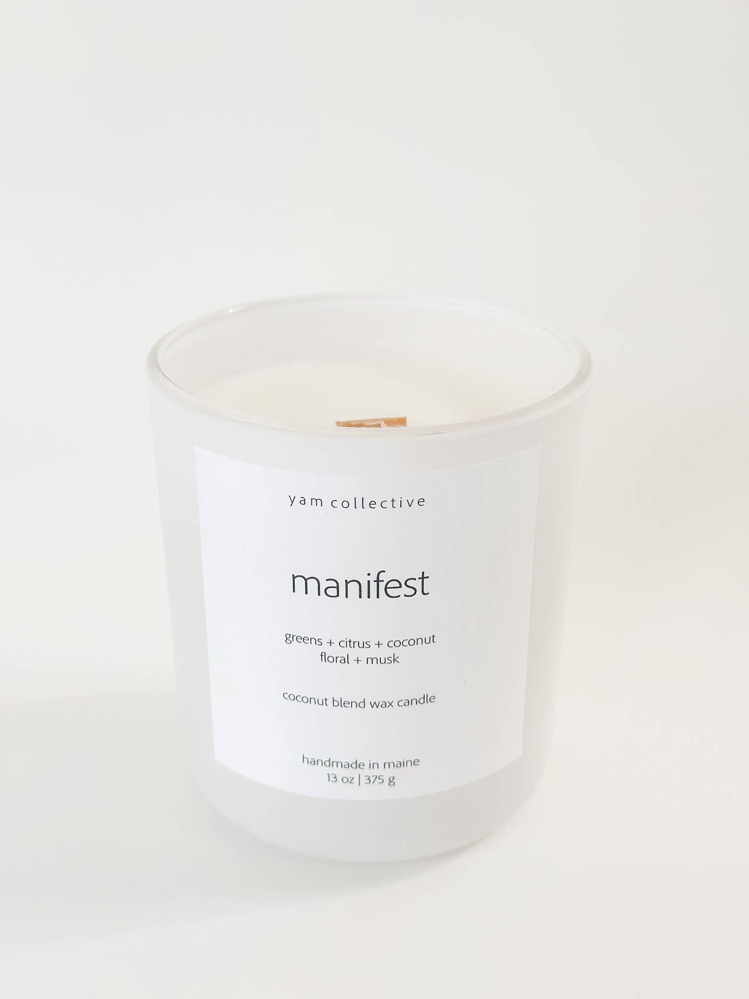Manifest Cactus Blossom Scented Soy Wax Candle - Long Lasting Aromatherapy Candle for Home, Office, Yoga & Relaxation