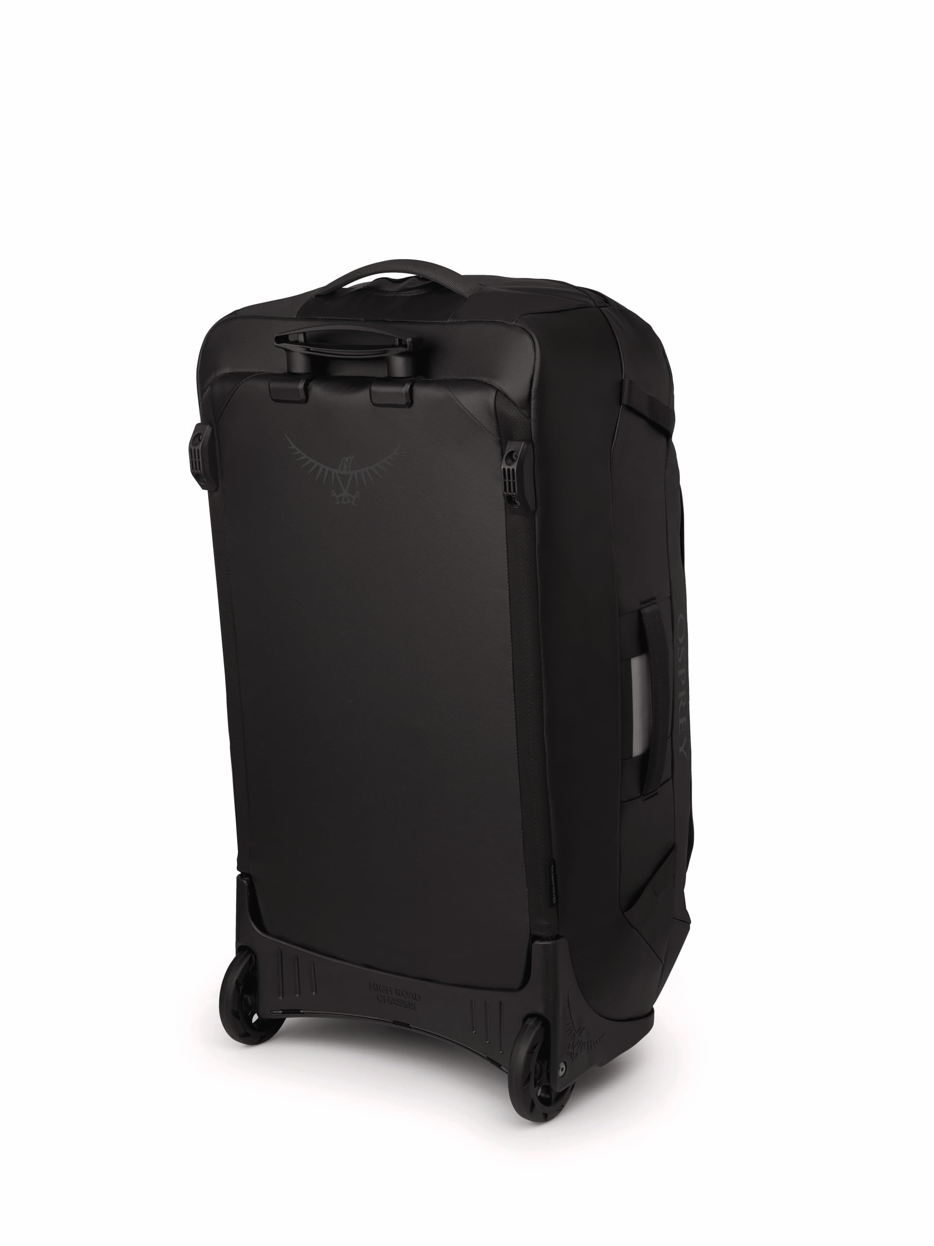 Osprey Transporter 90L Wheeled Travel Duffel Bag - Large Rolling Luggage for Air Travel, Camping & Adventure Trips - Durable Black Carry-On Duffel with Wheels