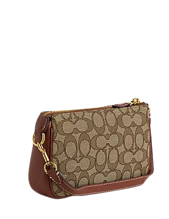 Coach Disney X Coach Nolita 19 Signature Jacquard Crossbody Bag with Mickey Mouse Print - Perfect for Women's Casual Outings, Travel & Disney Theme Park Visits