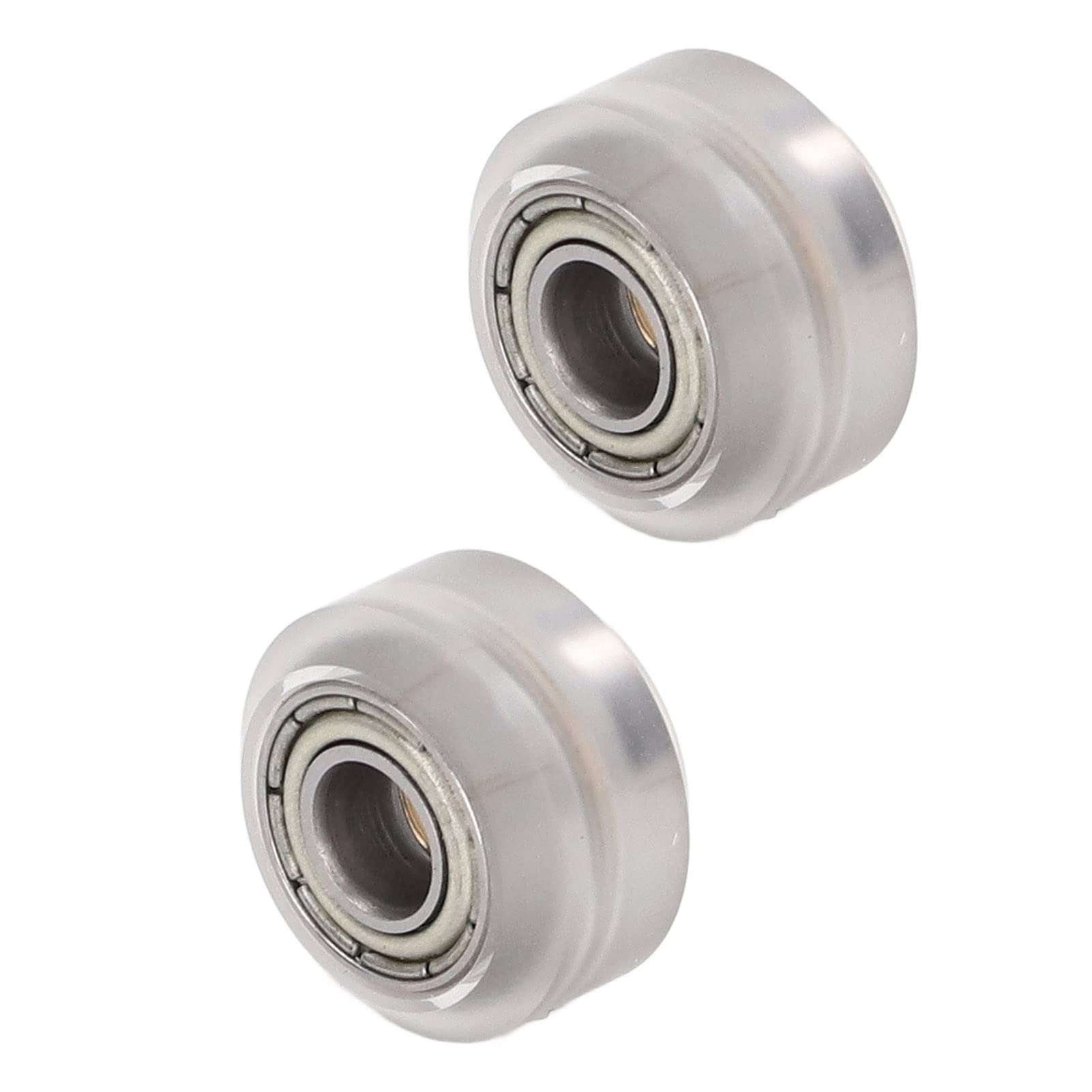 Hilitand 3D Printer POM Pulley Wheel Set with Rubber Bearing & Eccentric Spacer - Smooth Motion for Creality Ender 3, CR-10 - Upgrade Your 3D Printing Precision (Transparent Pulley)