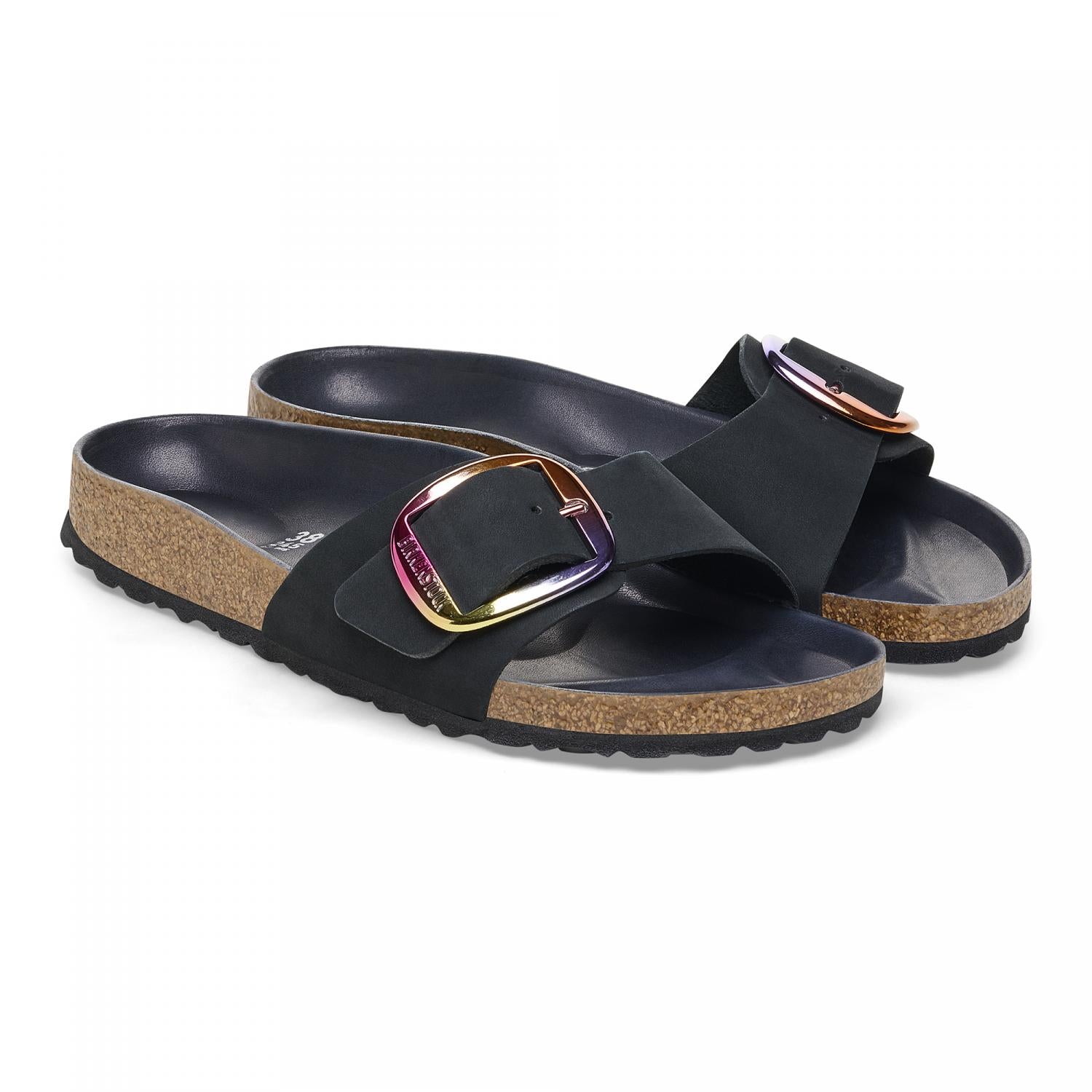 Madrid Big Buckle Sandals for Women - Comfortable Summer Slide Sandals with Adjustable Buckle | Perfect for Beach, Vacation & Casual Outfits