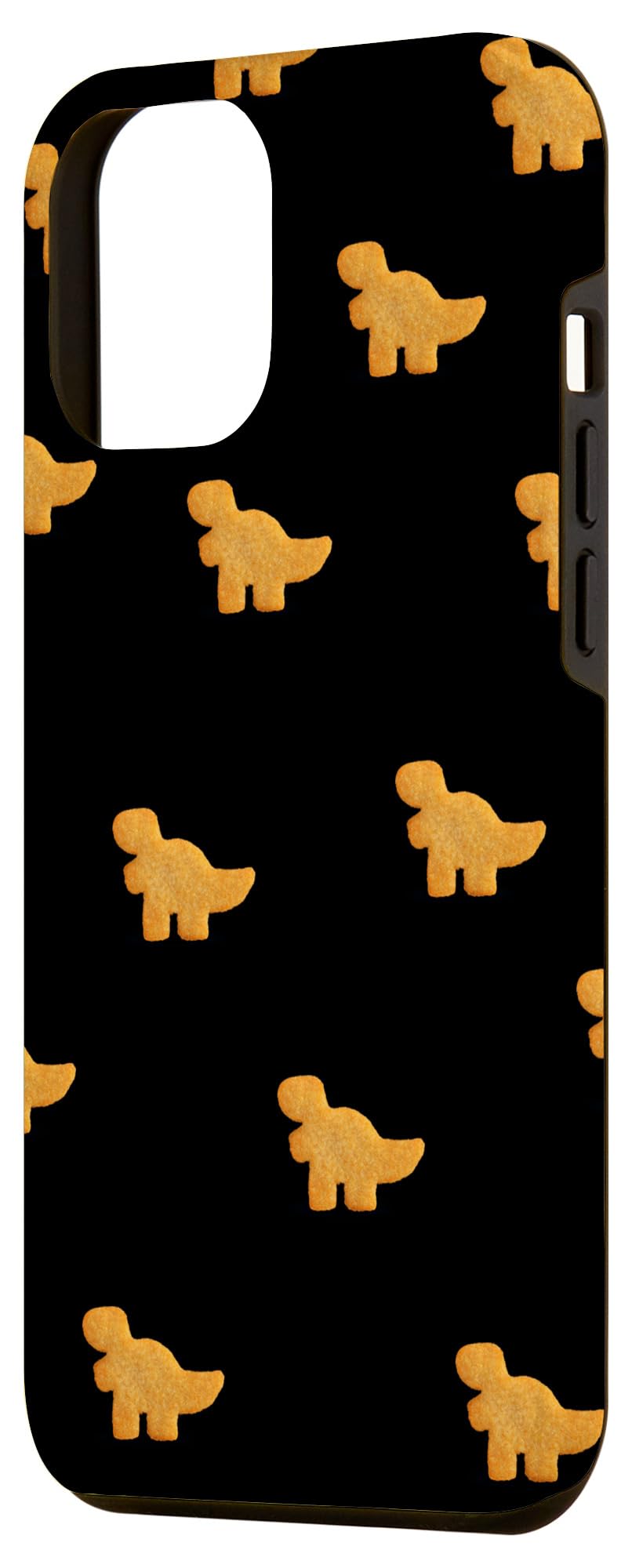 iPhone 12 Pro Max Dino T-Rex Chicken Nugget Pattern Case - Funny Tyrannosaurus Dinosaur Phone Cover for Protection & Style | Perfect for Jurassic Fans, Dino Lovers & Unique Gift Ideas
