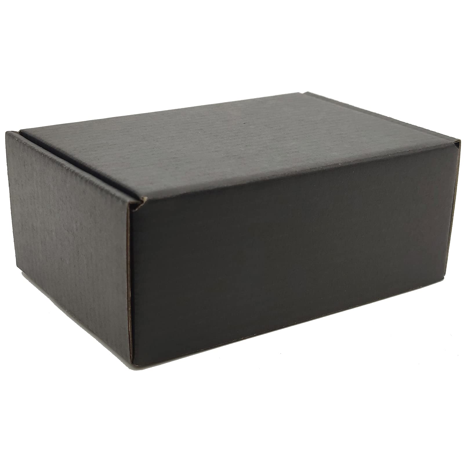 6x4x2 Black Shipping Boxes (25-Pack) - Small Business Packaging for Mailing & Ecommerce