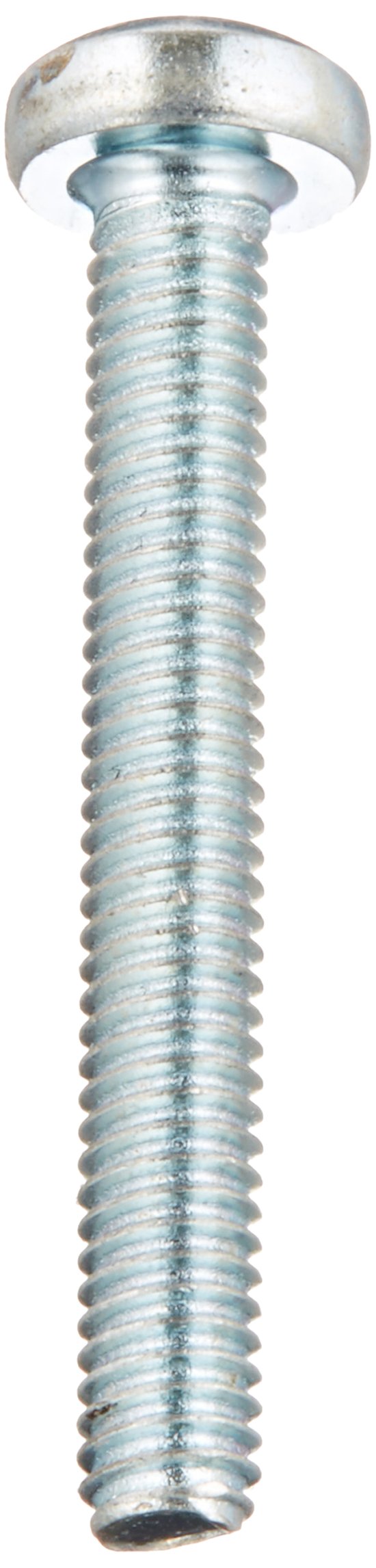 M4-0.7 Steel Thread Rolling Screws - Zinc Plated Pan Head (100pcs) for Metal Fastening