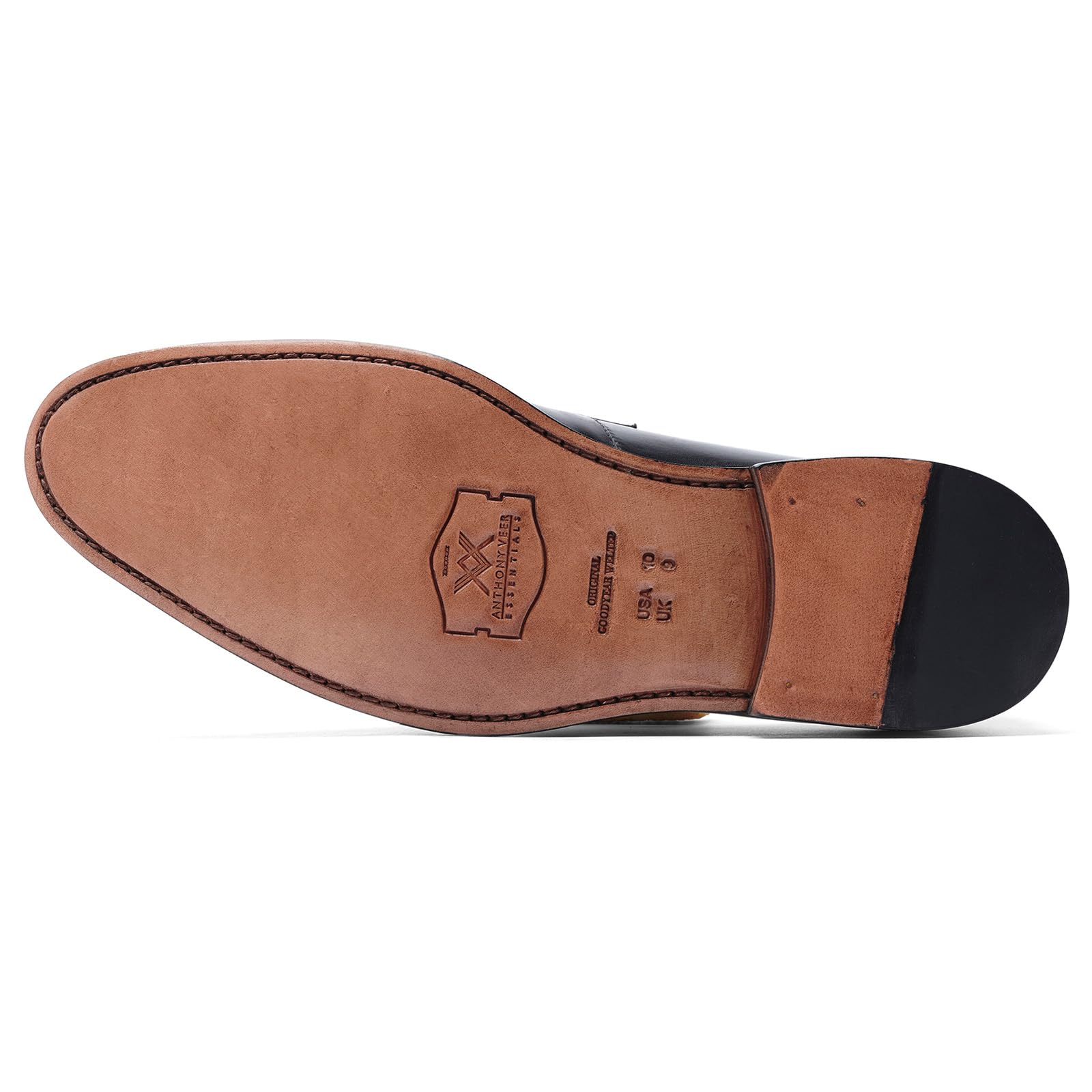 Anthony Veer Gerry Penny Loafers for Men - Genuine Leather Slip-On Dress Shoes with Goodyear Welt Construction & Ortholite® Comfort Footbed | Recraftable Leather Outsole | Perfect for Business, Office & Formal Occasions