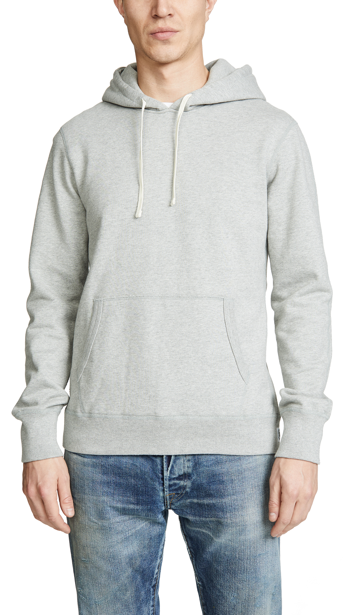 Reigning Champ Men's Mid Weight Terry Pullover Hoodie | Premium Cotton Sweatshirt for Casual Wear & Gym | Comfortable Streetwear for Everyday Use