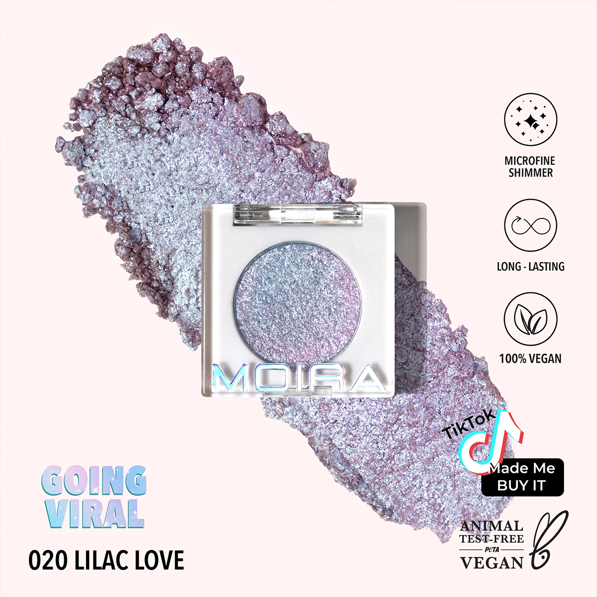 20 Lilac Love Chroma Light Shadow - Long Lasting Highly Pigmented Eyeshadow for Day & Night Makeup - Perfect for Parties, Weddings & Special Occasions